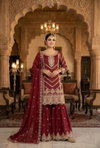 KB 3314 Heavy Chinon Top With Sharara Dupatta Wholesalers In Delhi